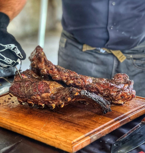 Back Ribs di Black Angus al barbecue