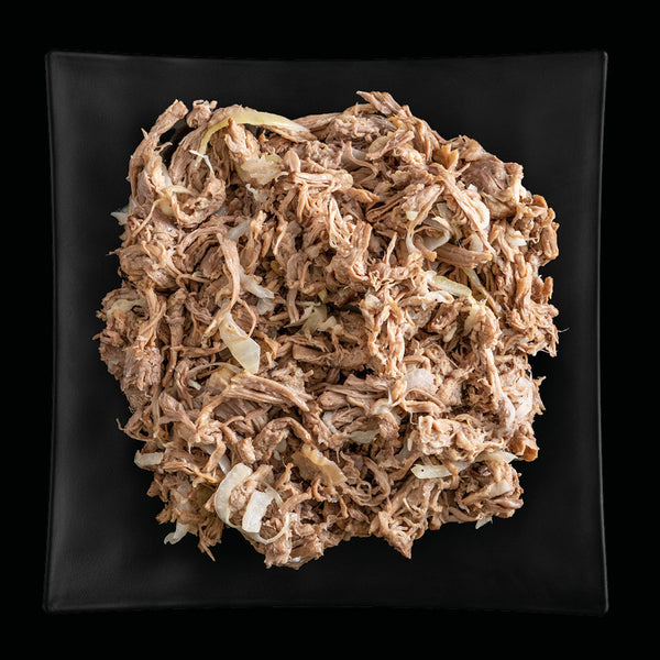 Lesso pulled di Angus (carne lessa sfilacciata)