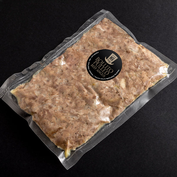 Lesso pulled di Angus (carne lessa sfilacciata)